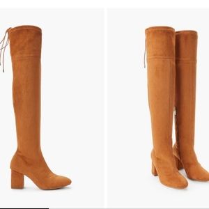 Dauphine tie over the knee boots